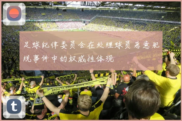 足球纪律委员会在处理球员恶意犯规事件中的权威性体现